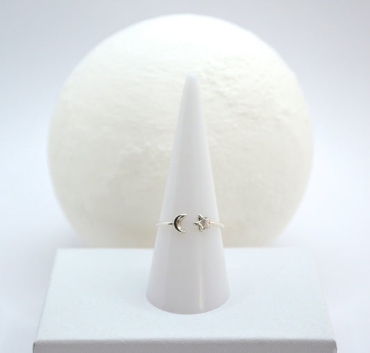 Bague Lune-étoile magique